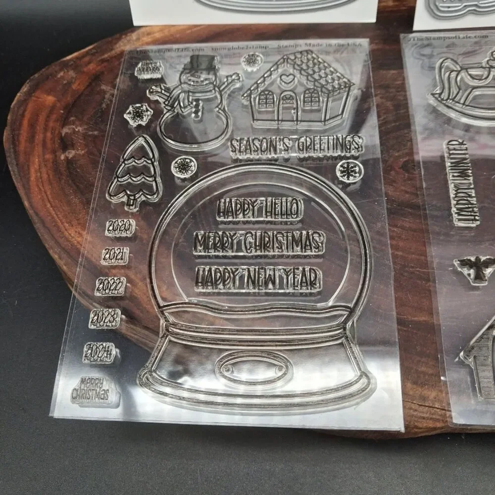 The Stamps of Life Snow Globe Stamp & Die Bundle Retired Stephanie Barnard